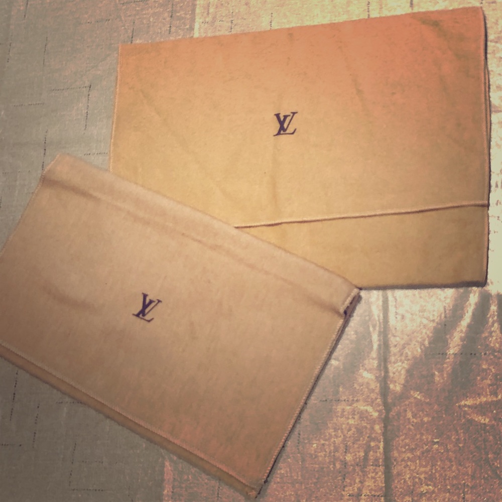 Louis Vuitton Dust Bags w/ top fold close, 2 sizes